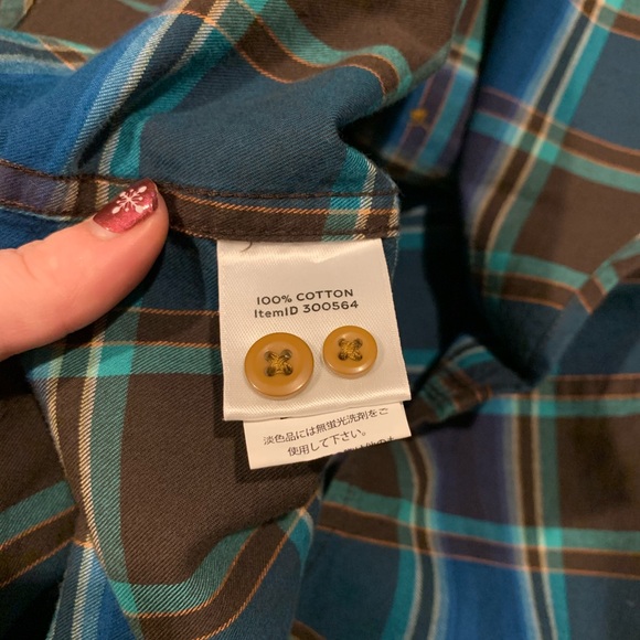 L.L.Bean Men's Organic Flannel Shirt, Slightly Fitted size Medium - Picture 8 of 8